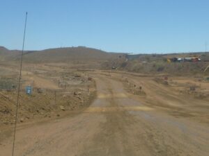 Image of an mining area with numerous intersections in close proximity creating a confusing layout